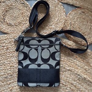 Signature Canvas Slim Crossbody Bag
